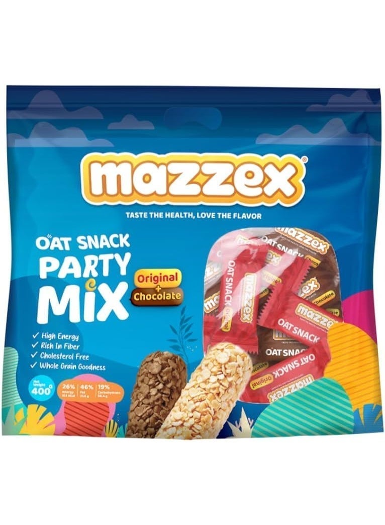 mazzex Oat Snack Party Mix 40 Bars 400g - Image 1